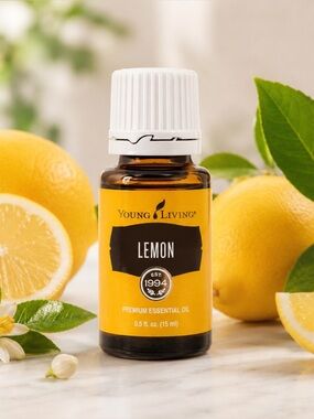 Young Living Lemon Premium Essential Oil 15mL (0.5 fl oz) – New & Unused